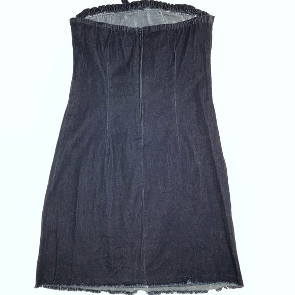 Strapless Denim Dress - Picture 4 of 8